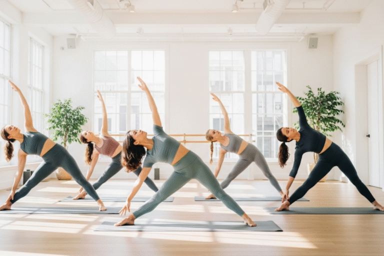 Pilates reformer class